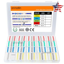 1000/100 Solder Seal Sleeve Heat Shrink Butt Wire Connectors Terminal Waterproof