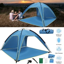 Beach Tent Camping Tent Travel Tent Canopy Summer Picnic Tent Hiking Tent w/Bag