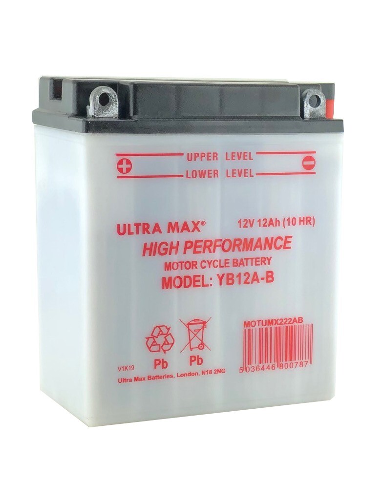 Ultramax Battery YB12A-B For Honda VFR 750 F 1987 UK