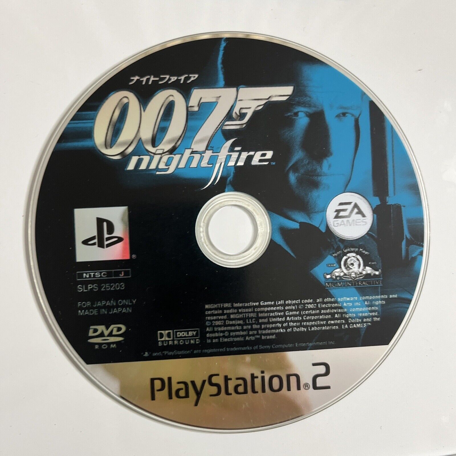 James Bond 007 NightFire Sony PlayStation PS2 NTSCJ JAPAN Shooter Game