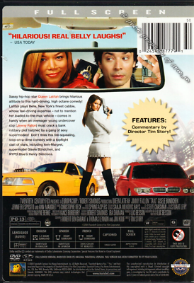 Taxi - Queen Latifah, Jimmy Fallon (2004 DVD Rated PG13) Very Good