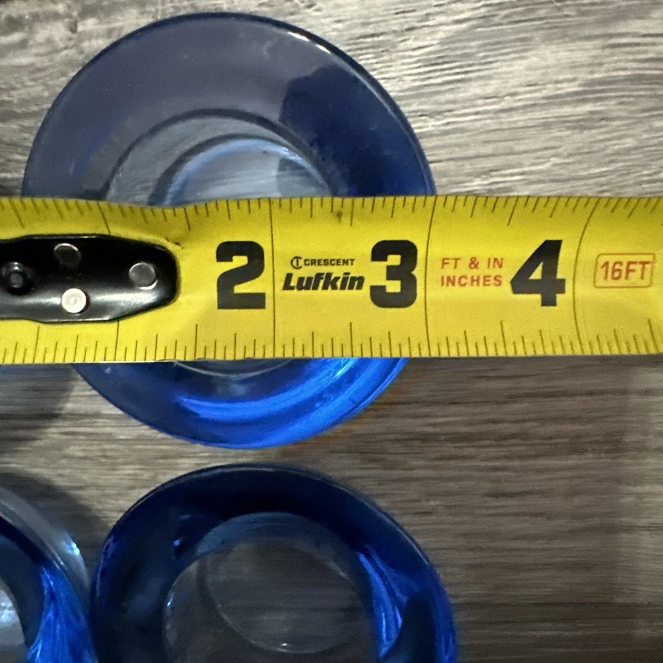 Ikea Lot Of 10 Votive Candle/Tea Light Holders Green Blue & Clear Dinner Holiday - Image 4 of 4