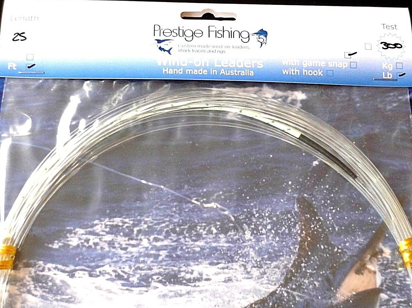 windon leader 2 x 300 lb wind on leaders Mono line Game fishing Marlin