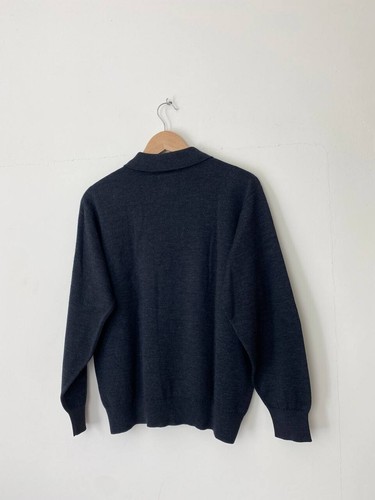 Vintage Burberry's of London Small Logo Wool Polo Collar Sweater - Picture 4 of 10