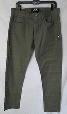 OAKLEY Men's Slim Fit Casual Pants Olive Green Cotton Blend Size 32 x 32