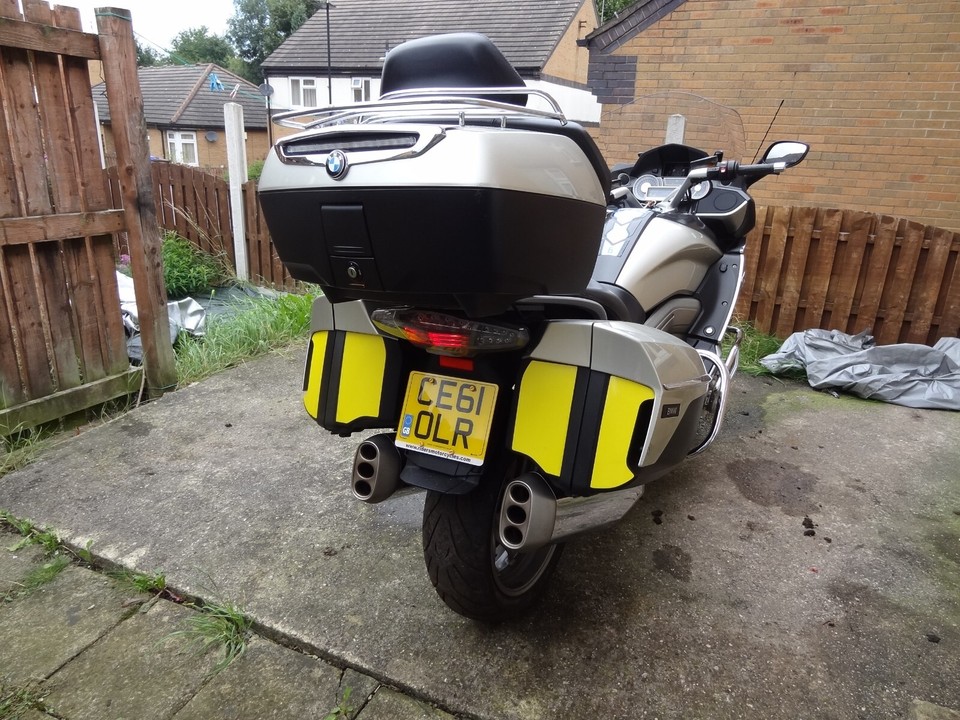 BMW K1600 GTL Top Box with Break Light on it + Chrome Rack . eBay