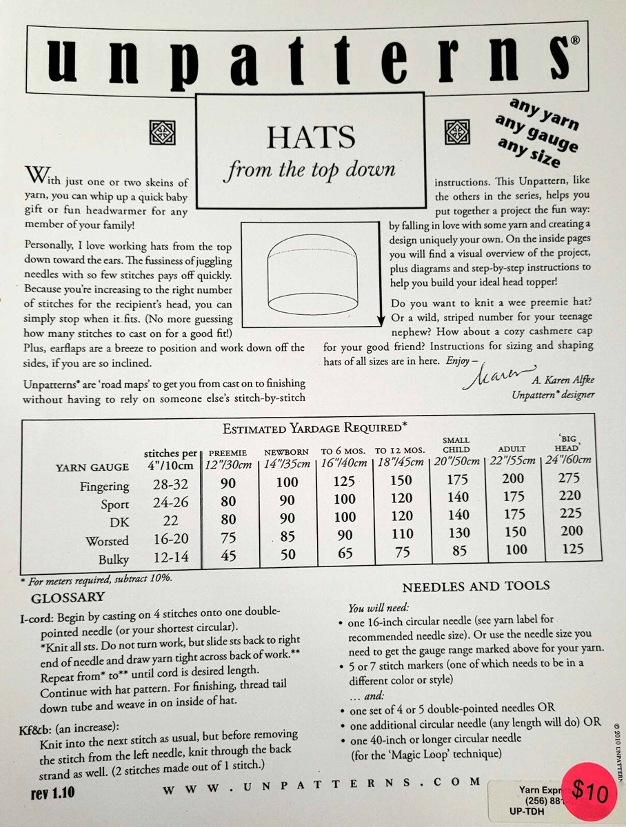 UNPATTERN Design Your Own OOAK Knitted Clothing!!! Discontinued