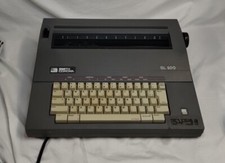 Smith Corona Typewriter SL 500 Electric Portable With Cover Tested (Needs Ink) thumbnail