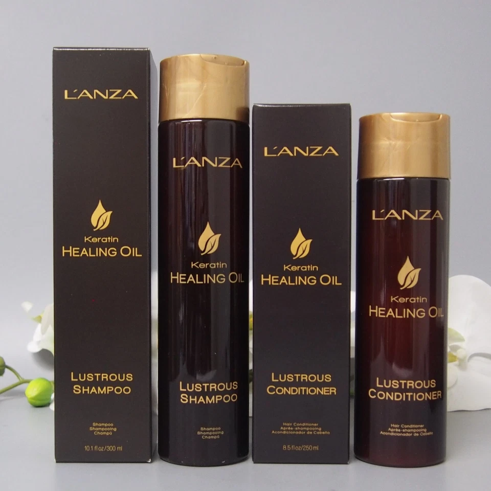 DUO Lanza Keratin Healing Oil LUSTROUS Shampoo 10.1oz & Conditioner 8.5oz - Image 2 of 4