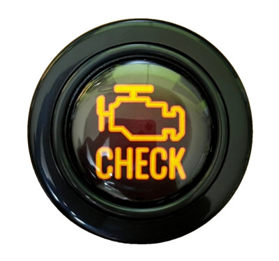 Check Engine light JDM Horn Button for SPARCO OMP  NARDI steering wheel