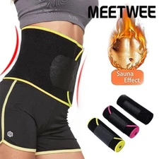 Waist Trimmer Trainer Belt Band for Men Women Sweat-Enhancing Slimming Wrap