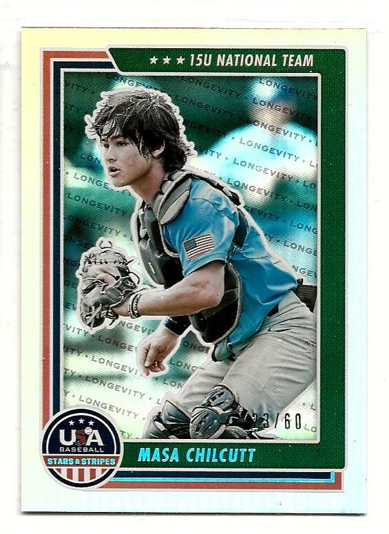 masa★☆ 2022 Panini USA Stars and Stripes Masa Chicutt 15U Team Blue Holo