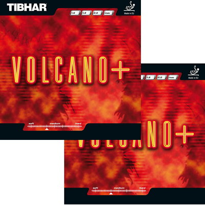 Tibhar Volcano+ / DOPPELPACK / Tischtennisbelag / NEU /zum Sonderpreis