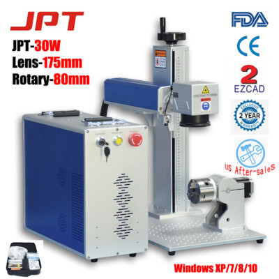 JPT 30W Fiber Laser Engraver 30W Laser Marking Machine of Metal Aluminum Jewelry