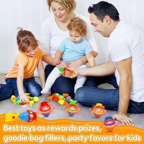 24PCS Light Up Spinning Tops Party Favors for Kids 3-5 4-8 8-12 Glow Goodie B... - Picture 4 of 7