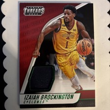 2022 Chronicles Draft Picks THREADS ROOKIE MEMORABILIA TH-IBR Izaiah Brockington