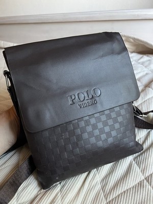 POLO VIDENG Umhängetasche / Schultertasche Schwarz