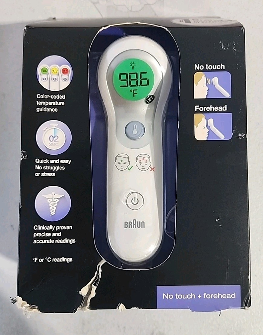 Braun No-Touch Forehead Digital Thermometer NTF3000 / BNT300 - NEW READ DESCRIPT