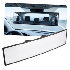 Car Rearview Mirrors, 12 in Clip On Panoramic Convex Mirrors, Shock Resistant