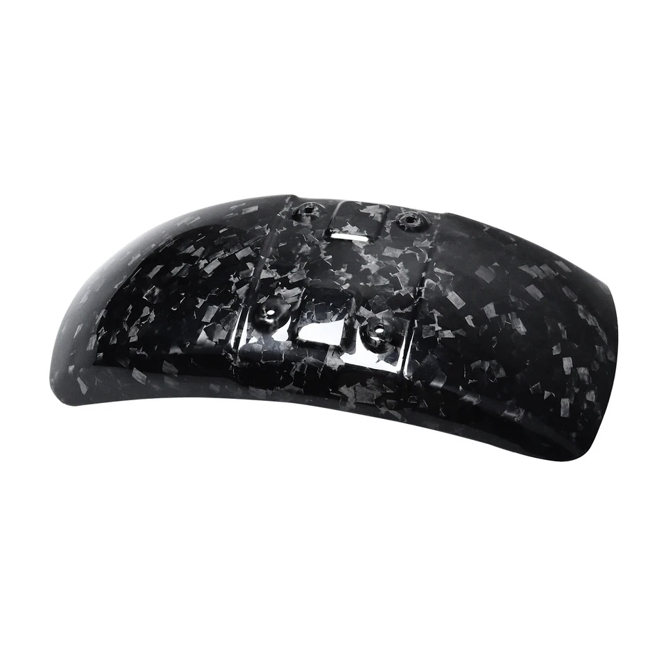 Black Carbon Fiber Fat Bob Front Fender for Harley 18-24 Softail FXFB FXFBS 114 Foto 2 de 4