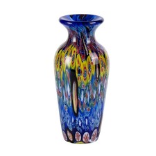 Colored Glass Vase, Beautiful Hand Blown Decorative Vase, Modern Art Vase for...