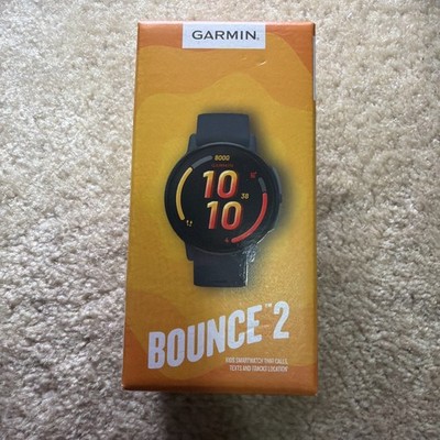 Garmin Bounce 2 Kids Smartwatch GPS Bluetooth Black 010-03399-00 Brand New