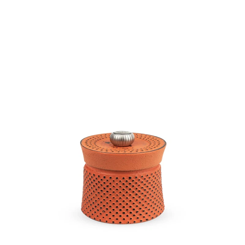 Peugeot Bali Fonte Cast Iron Pepper Mill 8Cm/3 In Orange