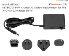 NetAlly PWR-CHARGER 4762632 Replacement AC Charger for AirCheck G2 Units Adapter