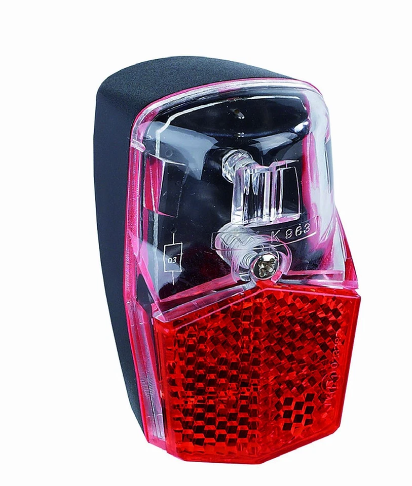 LED Fahrrad Dynamo Rücklicht Büchel FL 12 Schutzblech Push & Pull Standlicht