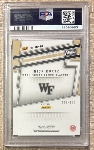2024 Panini Convention Nazionale VIP Gold Pack - Nick Kurtz Blue Cracked Ice /124 - Foto 2 di 3