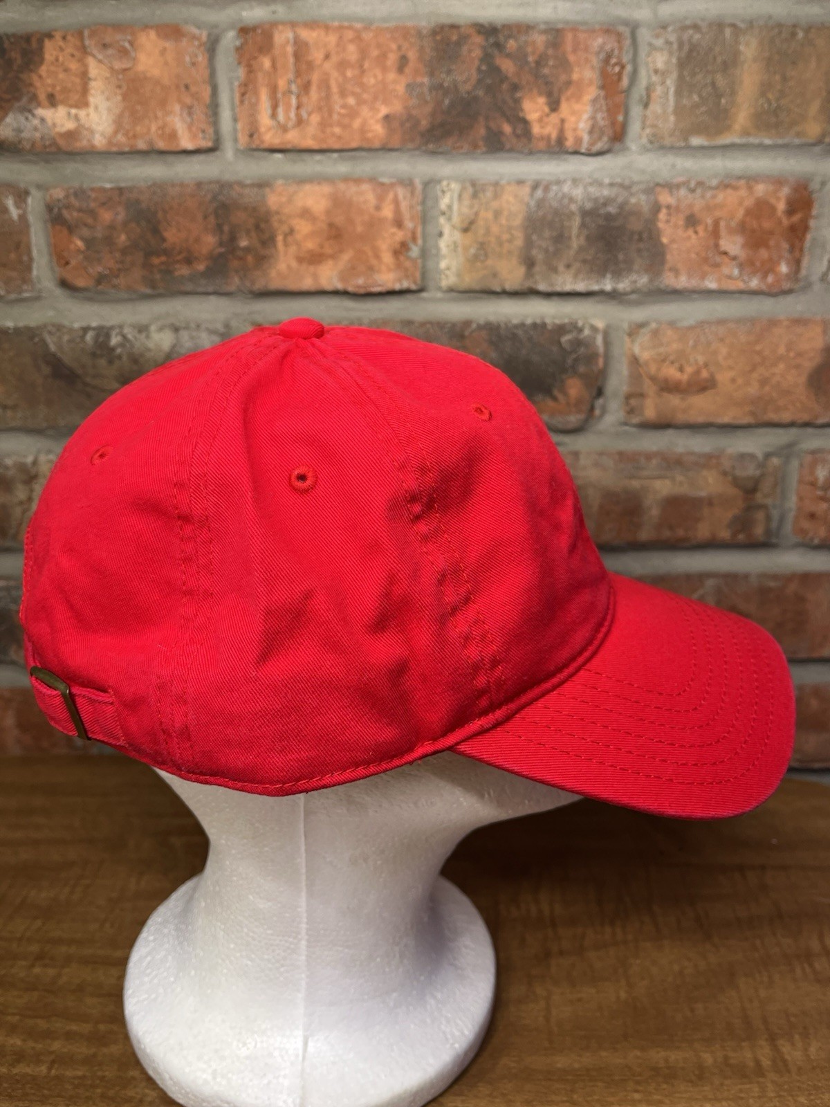 Plain Blank Solid Red Otto Strapback Buckle Adjus… - image 2