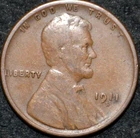 1911 S Lincoln Cent ** VG/F ** NICE BROWN