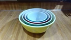 New ListingVintage Pyrex Primary Colors Mixing Bowl Complete Set,401,402,403,404!