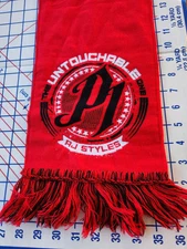 Scarf AJ Styles The Untouchable One Hard To Follow Official WWE Wrestling rare