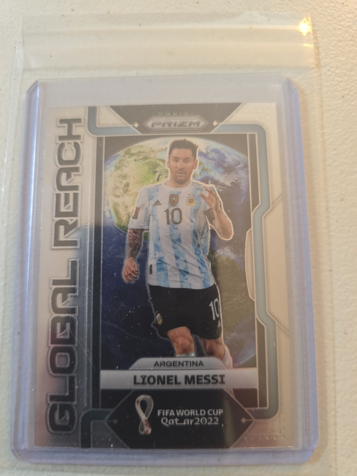 2022 Panini Prizm World Cup Qatar - Global Reach Lionel Messi #10