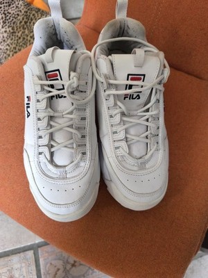 Fila Disruptor Sneaker Herren Gr 43 Weiss Leder Turnschuhe