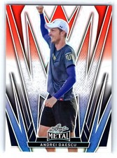 2024 Leaf Metal Pickleball Red White Blue #/35 Andrei Daescu