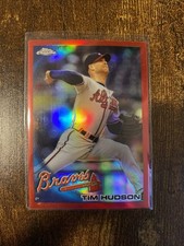2010 Topps Chrome Tim Hudson Red Refractor /25 #46 Braves 