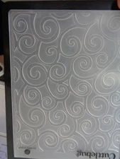 Cuttlebug Embossing Folder Swirls Scrapbooking Card