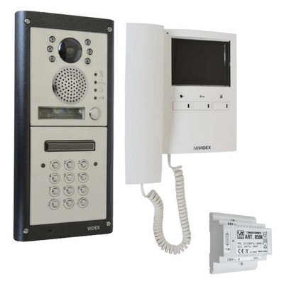 L15880 - VIDEX 4K Video 1 Wege Gegensprechanlage Kit mit Tastatur - Farbe