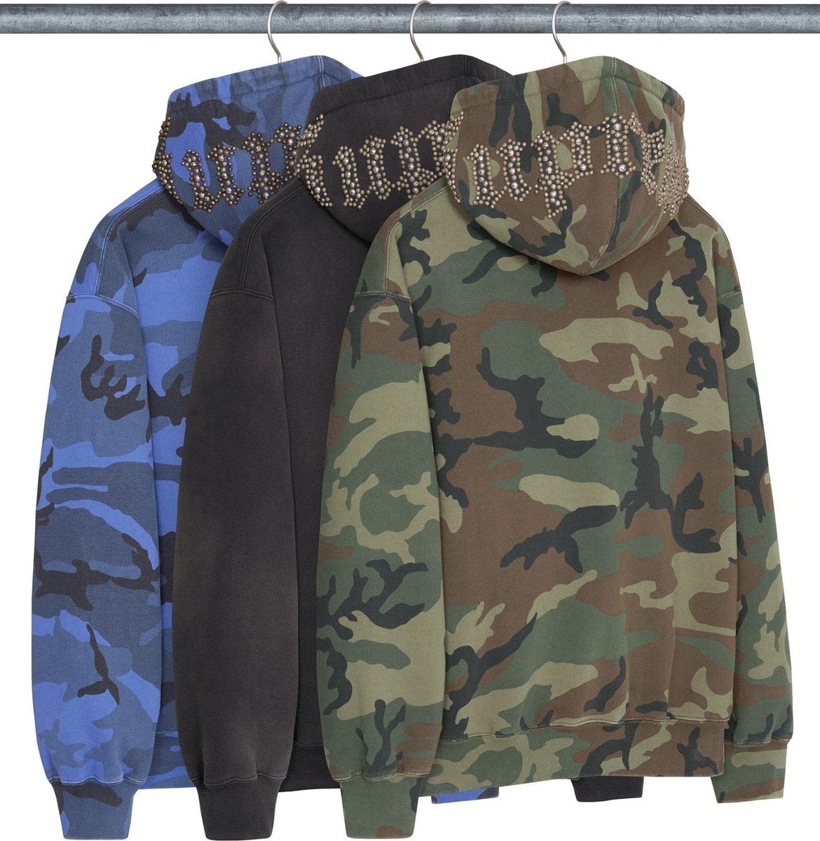 Supreme Overdyed Studded Hooded Sweatshirt 3colors 26SS | eBay