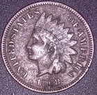 1868 INDIAN HEAD CENT 1C , F/VF ,HARD DATE, LIBERTY