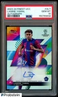 2023-24 Topps Finest UCC Soccer Refractor Lamine Yamal RC Rookie AUTO PSA 10