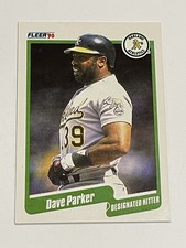 1990 Fleer Baseball #18 - Dave Parker - Oakland Athletics