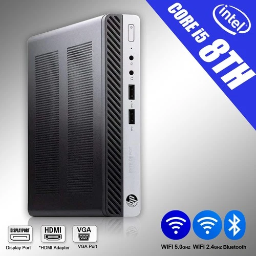 HP Desktop Computer PC i5 8th, up to 32GB RAM 2TB SSD,  Windows 11/10, WiFi