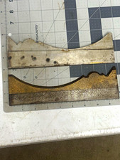 Matched Pair Wood Moulder Profile Knives Wide Cove Decorative Trim Cutters