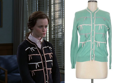 MARC BY MARC JACOBS ASO RORY GILMORE GIRLS Ribbon Cardigan Alt Color Medium RARE