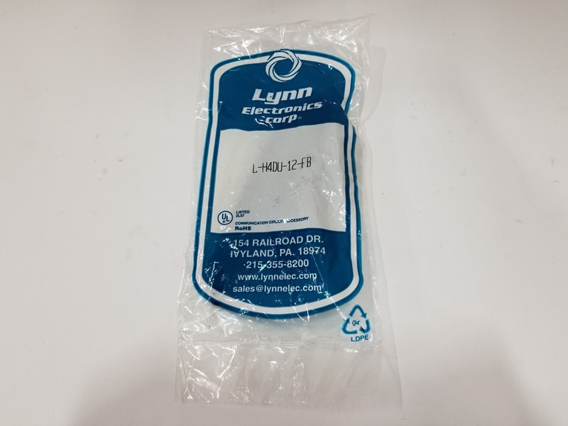 Lynn Electronics L-H4DU-12-FB Telephone Handset Cord
