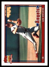 Lee Stevens 1991 Topps #648 Angels MLB READ FREE SHIPPING AutographDen