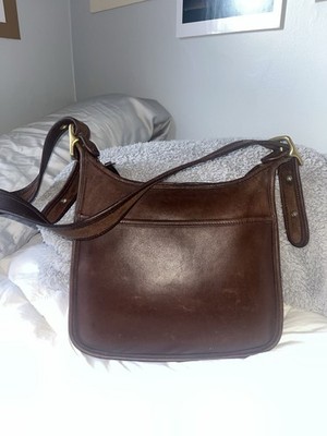 vintage coach #9966 legacy zip shoulder bag in mahogany | eBay